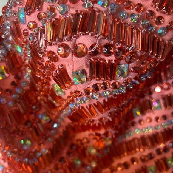 Mori Lee Pink Sweetheart Sleeveless Prom Gown - Picture 3 of 15